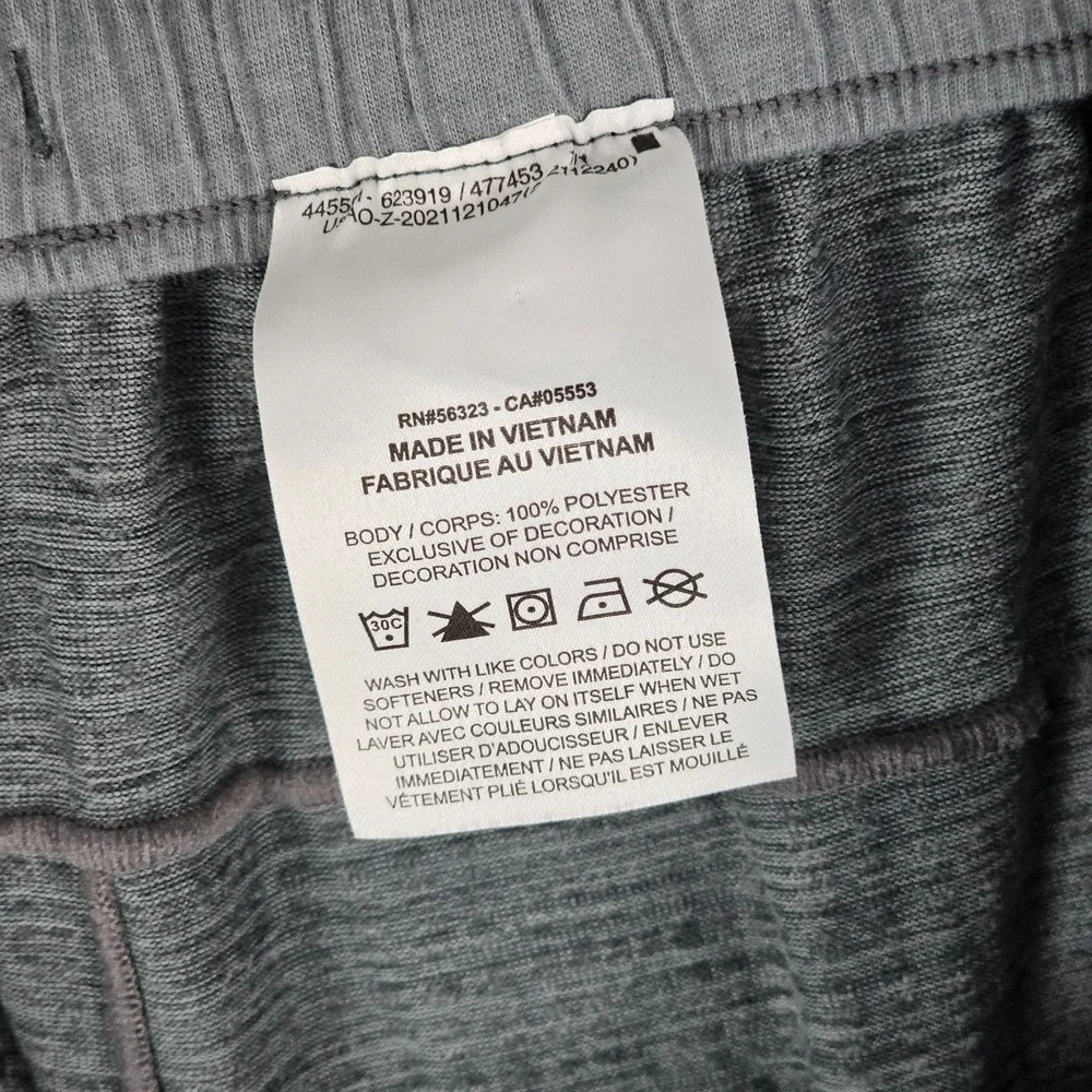 Nike Yoga Pants Mens Large Gray Lightweight Performance Jogger Tapered FB7782